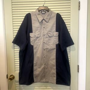 Dickies Mens 3XL Buttonup Workshirt Utility Workwear Grunge